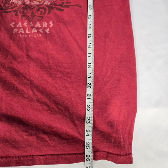 Vintage Caesars Palace Las Vegas T-Shirt Graphic Tee Red Tourist Souvenir Medium - Picture 6 of 9